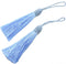 20pcs 15.5cm/6 Inch Silky Floss Bookmark Tassels with 2-Inch Cord Loop and Small Chinese Knot for Jewelry Making, Souvenir, Bookmarks, DIY Craft A...