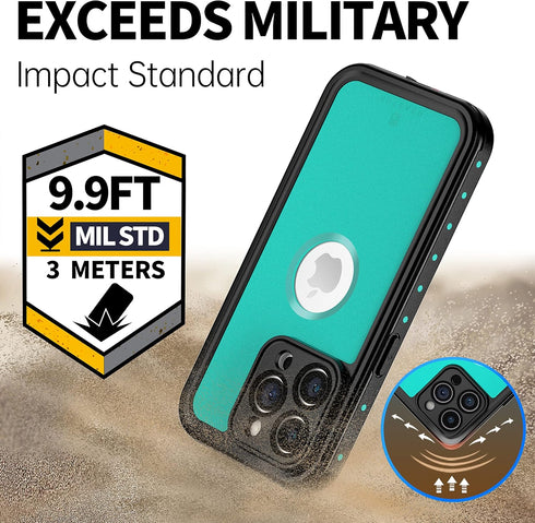 BEASTEK Waterproof iPhone 14 Pro Max Case Shockproof Dustproof IP68 Underwater, NRE Series with Built-in Screen Protector Full Body Anti-Scratch C...
