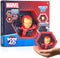 WOW! PODS 4D Marvel Iron Man Toys - Unique Connectable & Collectable Toy Figure, Wall/Shelf Display, Easter Basket Stuffers, Iron Man Action Figur...