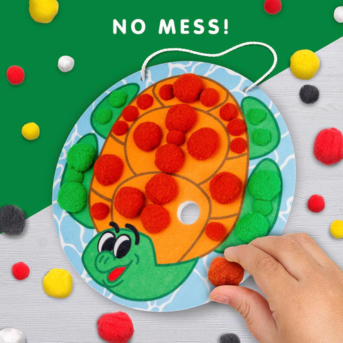 NATIONAL GEOGRAPHIC Kids Pom Poms Arts and Crafts Kit - Pom Pom Animals Toddler Craft Kit, Preschool Art, Toddler Crafts Ages 3-5, Crafts for Todd...