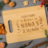 Nana's Kitchen Custom-Engraved Bamboo Cutting Board – A Personalized and Unique Mother’s Day or Christmas Gift for Grandma from Granddaughter or G...