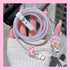 Cable Protector for iPhone Charger with Cute Cat Paw Design,Kawaii Cat Claw Soft Charging Cord Protector Data Cable Saver for Women Girls Compatib...