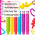Mr. Pen- Pop Tubes Sensory Toys, 6 Pack, Large, Pop Tubes, Pop Tube, Pop Tubes Fidget Toys, Fidget Tube, Sensory Tubes for Toddlers, Tubes for Kid...