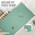 Mini Crib Sheets: Soft and Cuddly Muslin Mini Crib Sheets Fitted for Baby Boy and Girl - Extra Soft Mini Crib Sheet 24"x38" (Roman Green, 1-Pack)...