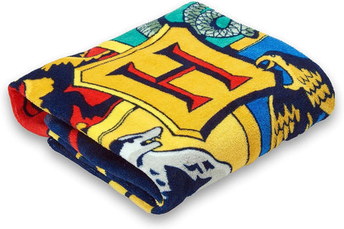 Northwest Harry Potter Micro Raschel Throw Blanket, 46" x 60", House Pinstripes...
