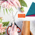 Pinking Shears - Fabric Craft Scissors with Decorative Edge, Zig Zag Blade, Professional Sewing Shear for Fabric/Leather/Paper (Red)...