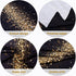 Decor365 9x5 ft Fabric Champagne Gold Tablecloth Black Gold Party Decoration GraduationTable Cover Birthday TableCloths Anniversary Celebration Ne...