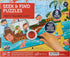 Seek & Find Puzzles - Pirate Treasure Hunt - Kid's Pirate Themed Play Oriented Puzzle - Uncover 8 Hidden Secret Pictures Using The Included Magic ...