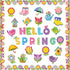 67 Pcs Spring Bulletin Board Decorations Set,Flower Paper Cutouts Classroom Decor with Glue Points Seasonal Class Decor for Office School Kinderga...