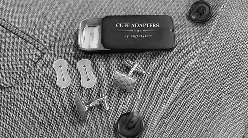 Cufflinks Adapters by CuffStyle for Cufflink worn with Men's Dress Shirts and French Cuff Shirt...