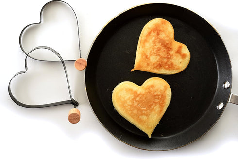 Norpro Nonstick Heart Pancake/Egg Rings, Set of 2...
