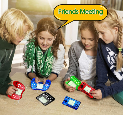 15Pcs Video Game Keychain Video Game Party Favors Video Game Party Supplies 3 Styles Mini Game Console Fidget Toys Bulk for Kids Classroom Prizes ...