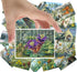 Large Stickers (24 pcs 2.5"x3.5" Each) Cool Strange Landscapes of Animals and Plants Vintage Postcards Retro Greeting Card Book Illustration Repri...