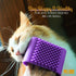 MiMu Silicone Pet Brush - Purple Deshedding Brush for Routine Deep Cleaning and Massaging Wet or Dry Dog Shedding Tool...