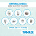 Tumbler Home Mix of White Seashells - Set Includes 1 Pound White Shells up to 3 inches - Home Decor, Vase Filler, Wedding Centerpiece, Christmas, ...