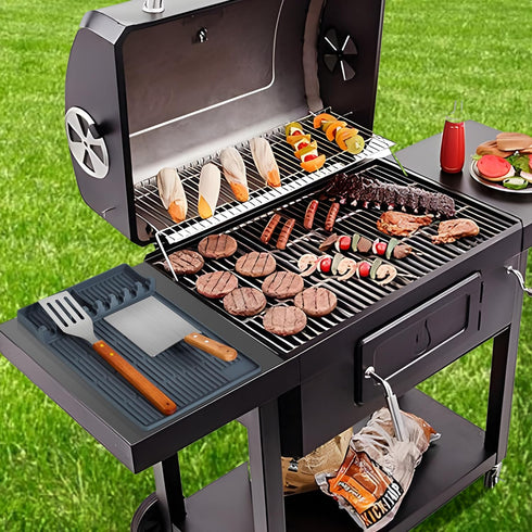 ISSEVE Silicone Griddle Tools Mat for Blackstone, Large Silicone Spatula Mat with Drip Pad, Grill BBQ Caddy Utensils Holder for Kitchen, Cooking &...