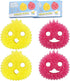 Functional Sponge Scrubber Set - Daddy Mommy Daily Scrub Sponge, Smiley Happy Face, Firm in Cold and Soft in Warm, Scratch Free, No Odor, 2 Animal...