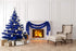 Christmas Tree Royal Blue Tinsel Garland Metallic Streamers Celebrate a Holiday Hanukkah Party Happy New Year Party Ceiling Hanging Decorations In...