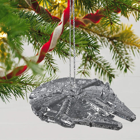 Hallmark Keepsake Christmas Ornament 2021, Star Wars Millennium Falcon, Metal...