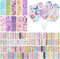 100 Sheets Cute Korean Stickers for Kpop Photocards Decor Stickers Bulk Aesthetic Toploader Stickers Glitter Cute Animal Pattern Scrapbook Sticker...