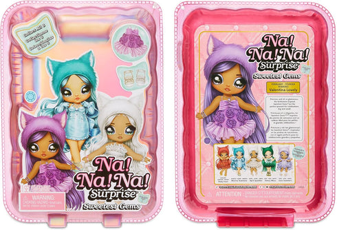 Na! Na! Na! Surprise Sweetest Gems™ Emery Moss 7.5" Fashion Doll Emerald Birthstone Inspired with Teal Hair, Smocked Satin Dress & Brush, Poseable...