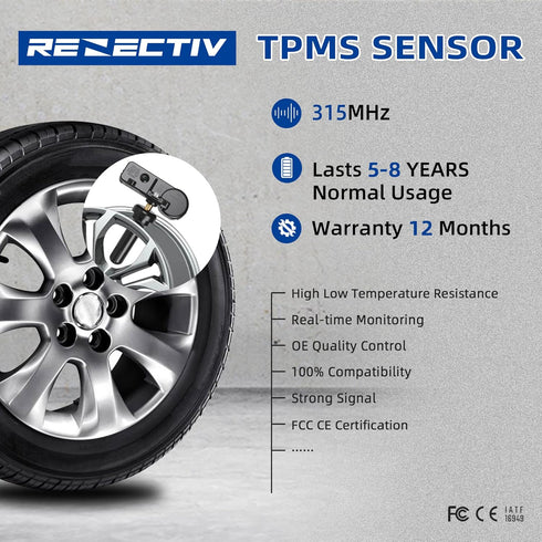 TPMS Sensor,315MHZ Tire Pressure Monitoring System Replacement for Ford F150 Ecosport Edge Escape Explorer Focus Mustang Lincoln MKC MKS MKT MKZ N...