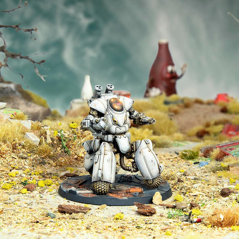 Modiphius Entertainment: Fallout: Wasteland Warfare - Robots: Space Sentry - 1 Figure, 32mm Unpainted Resin Miniatures, Tabletop RPG, Nuka World W...