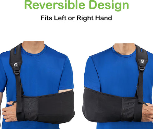 Custom SLR/Healjoy Medical Arm Sling with Split Strap Technology, Ergonomic Design for Men & Women...