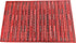 Chenille Striped Entrance Rug, Non-Skid Home, Kitchen, Floor Mat, Comfortable Standing Rug, 17" x 28" Red...