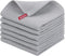Homaxy 100% Cotton Waffle Weave Kitchen Dish Cloths, Ultra Soft Absorbent Quick Drying Dish Towels, 12 x 12 Inches, 6-Pack, Light Gray...
