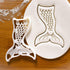 Set of 2 Mermaid cookie cutters (Designs: Sunset and Tail), 2 pieces - Bakerlogy...