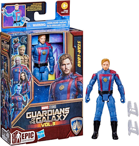 Marvel Epic Hero Series Guardians of The Galaxy Vol.3 Star-Lord Action Figure, Toys for Kids Ages 4 and Up...