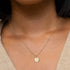 Befettly Constellation Necklace Pendant 14K Gold-Plated Hammered Round Disc Engraved Zodiac Sign Pendant 17.5’’ Adjustable Dainty Necklace...