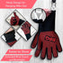 NutriChef BBQ Gloves - 1472°F Heat Resistant, Fireproof Mitts with Non-Slip Silicone Grip, Perfect for Barbecue, Grilling, Cooking, Baking & Campi...