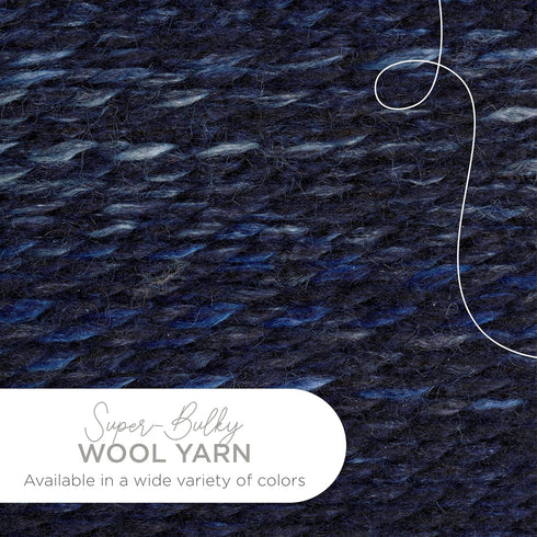Lion Brand Yarn Wool-Ease Thick & Quick Yarn, Soft and Bulky Yarn for Knitting, Crocheting, and Crafting, 1 Skein, River Run...