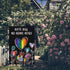 Hate Has No Home Here Pride Garden Flag 12x18 Double Sided Burlap, Small Rainbow Love Heart Gay Lesbian LGBT Pansexual Garden Yard Flags Sign Bann...