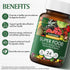 Super Greens and Reds Daily Fruits and Veggies Supplement: Gluten Free, Organic Superfood Greens Supplement Capsules & Cruciferous Vegetable Suppl...