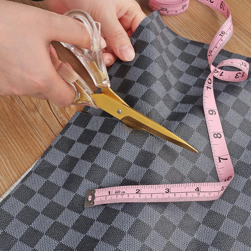 Acrylic Scissors, Ultra-Sharp Titanium Coated Blades and Ergonomic Clear Handle, Four Different Size All Purpose Scissors, Modern Design for Craft...
