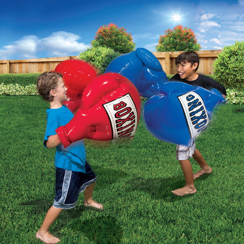 Banzai Kids Inflatable Mega Boxing Gloves 1 Set (Red or Blue)...