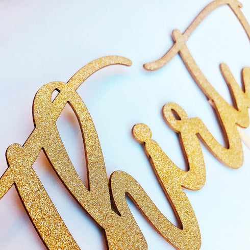 Merry Expressions Happy 30th Birthday - Thirty, Gold Cake Topper...