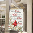Those We Love Don't Go Away Cardinal Spring Small Decorative Inspirational Garden Flag, Summer Red Bird Yard Gardenia Outside Memorial Faith Grave...
