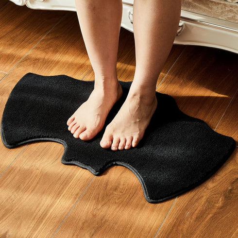 Bat Rug Halloween Rug Gothic Rug Felt Welcome Mat for Front Door Outdoor Patio Indoor, Holiday Decorative...