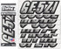 STIFFIE Techtron Silver/Black 3" Boat & PWC Registration Decals • Numbers Letters Stickers...