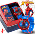 Marvel Spider-Man Kids' LCD Watch – Flashing LED Bullet Band, Digital Time Display, Red & Blue Design, Durable Plastic Case, Adjustable Silicone S...