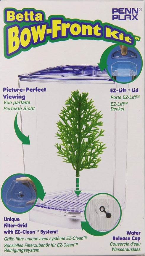 Penn-Plax Betta Bowfront Aquarium Tank Kit...