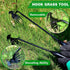 2 Pcs Weed Puller Tool with 2 Pairs of Garden Work Gloves, 4 Teeth Gardening Hand Weeder Tools, Stainless Steel Weeding Artifact Uprooting Remover...