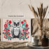 Posterizer 1 pcs- cute fluffy owl with abstract flowers-Art for Animal Lovers-Abstract & Modern Art- Living Room Bedroom Decor- unframed wall art...