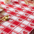 DII Valentine's Day Tablecloth Check Collection, Tablecloth, 52x52, Checkered Hearts...