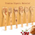 Wooden Spoons for Cooking Sets of 7 Pieces, Magical Bamboo Cooking Kitchen Utensils Kitchen Accessories Set Engraved Patterns Magic Cooking Spoons...