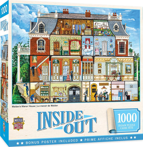 MasterPieces 1000 Piece Jigsaw Puzzle For Adults, Family, Or Youth - Walden Manor House - 19.25"x26.75"...